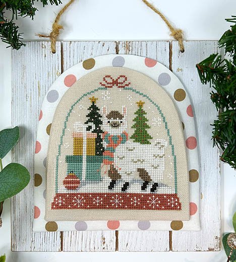 Winter Forest Snowglobe 3 - Llama