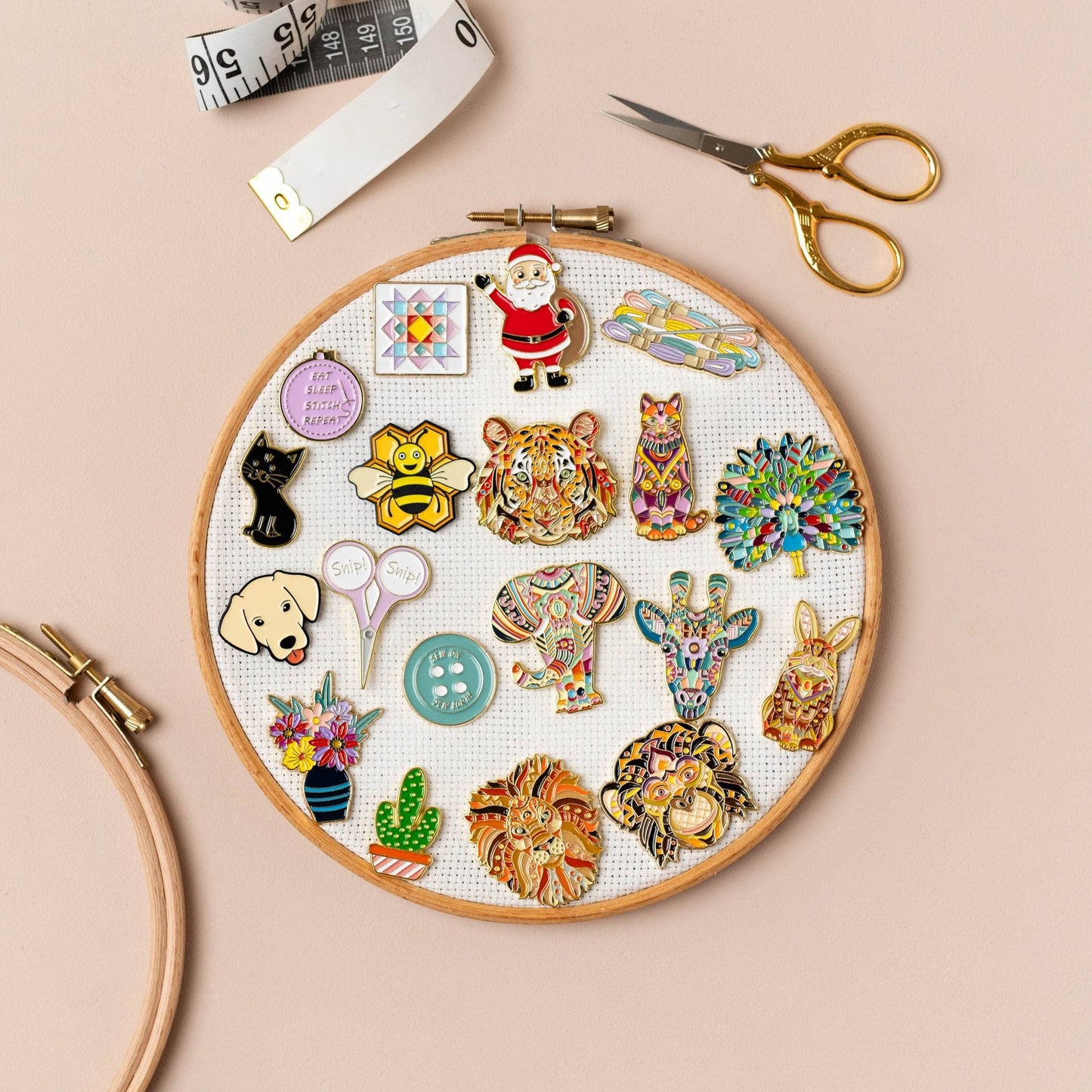 Mandala Squirrel Needle Minder