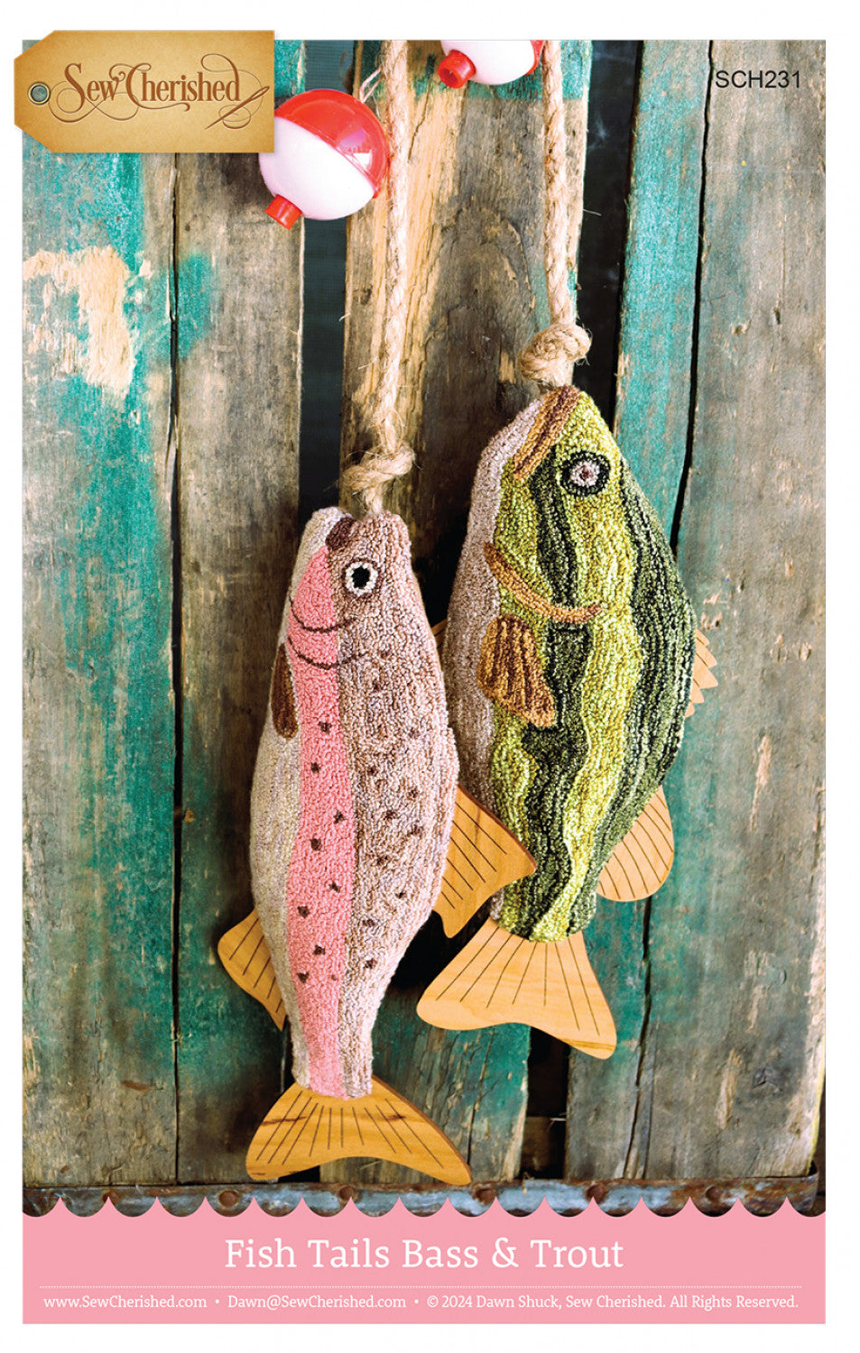 Trout punchneedle FIBERS