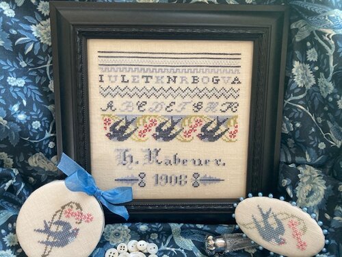 Hannah's Bluebird Sampler