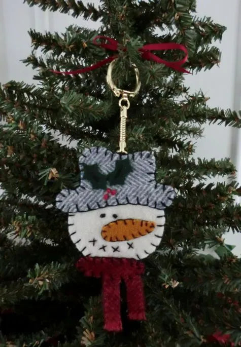 Snowman Keychain Ornament