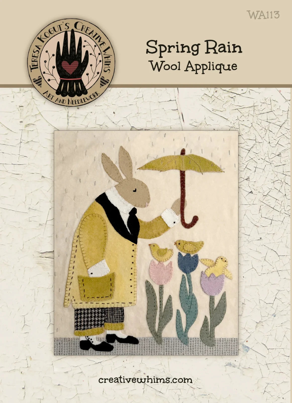 Spring Rain WOOL APPLIQUE