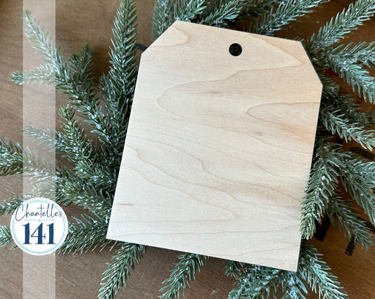 Wooden Tag Ornament