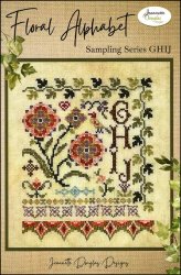 Floral Alphabet Sampling Series - GHIJ