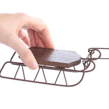 Sled - Medium Wood/Metal