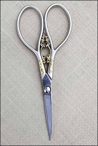 Marquis 4¼" Embroidery Scissors w/Gold Filagree
