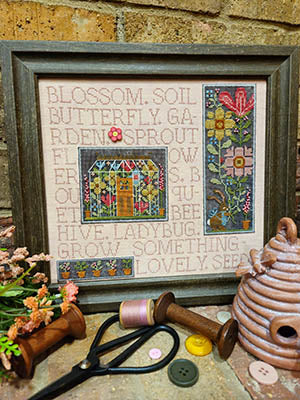 Mixed Media Needleart - Flower