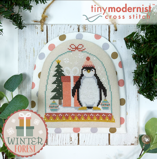 Winter Forest Snowglobe 1 - Penguin