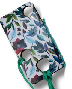 Leafy Flowers Wooden Floss Drops