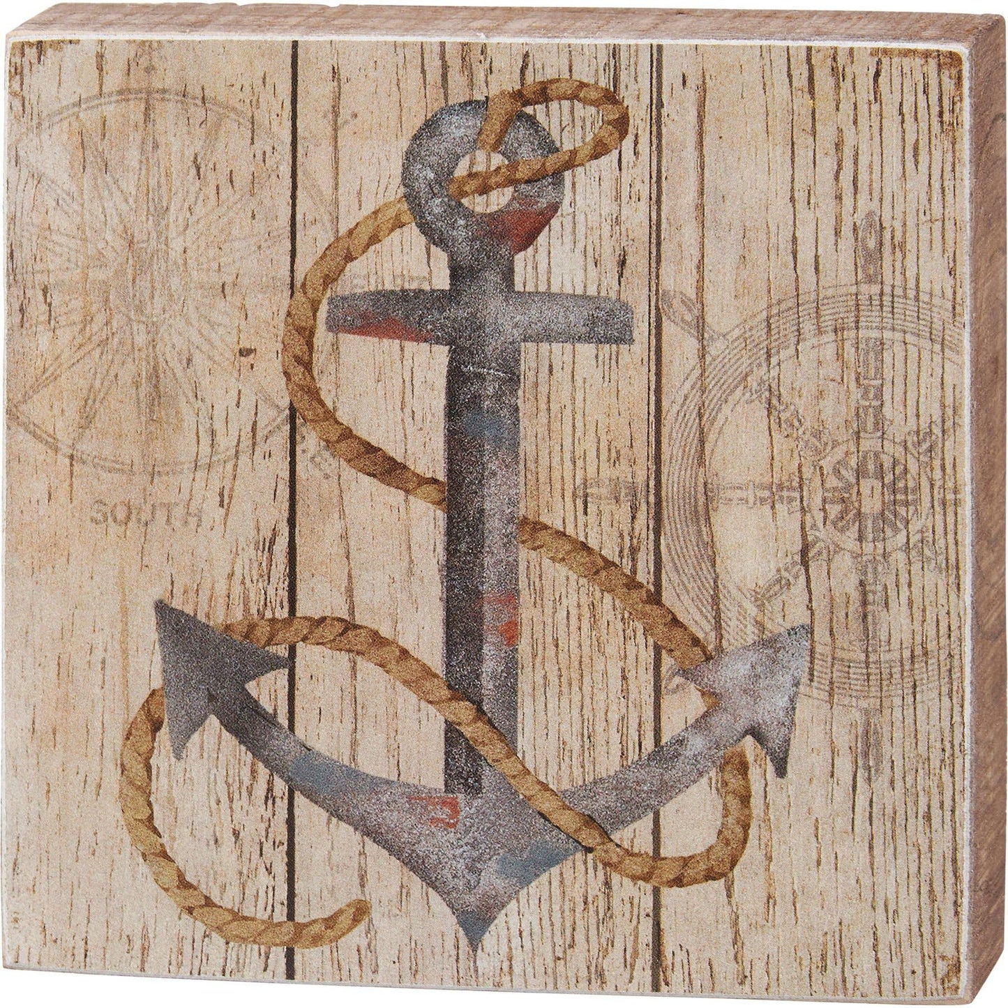 Lobster Anchor Clams Block Sign Set