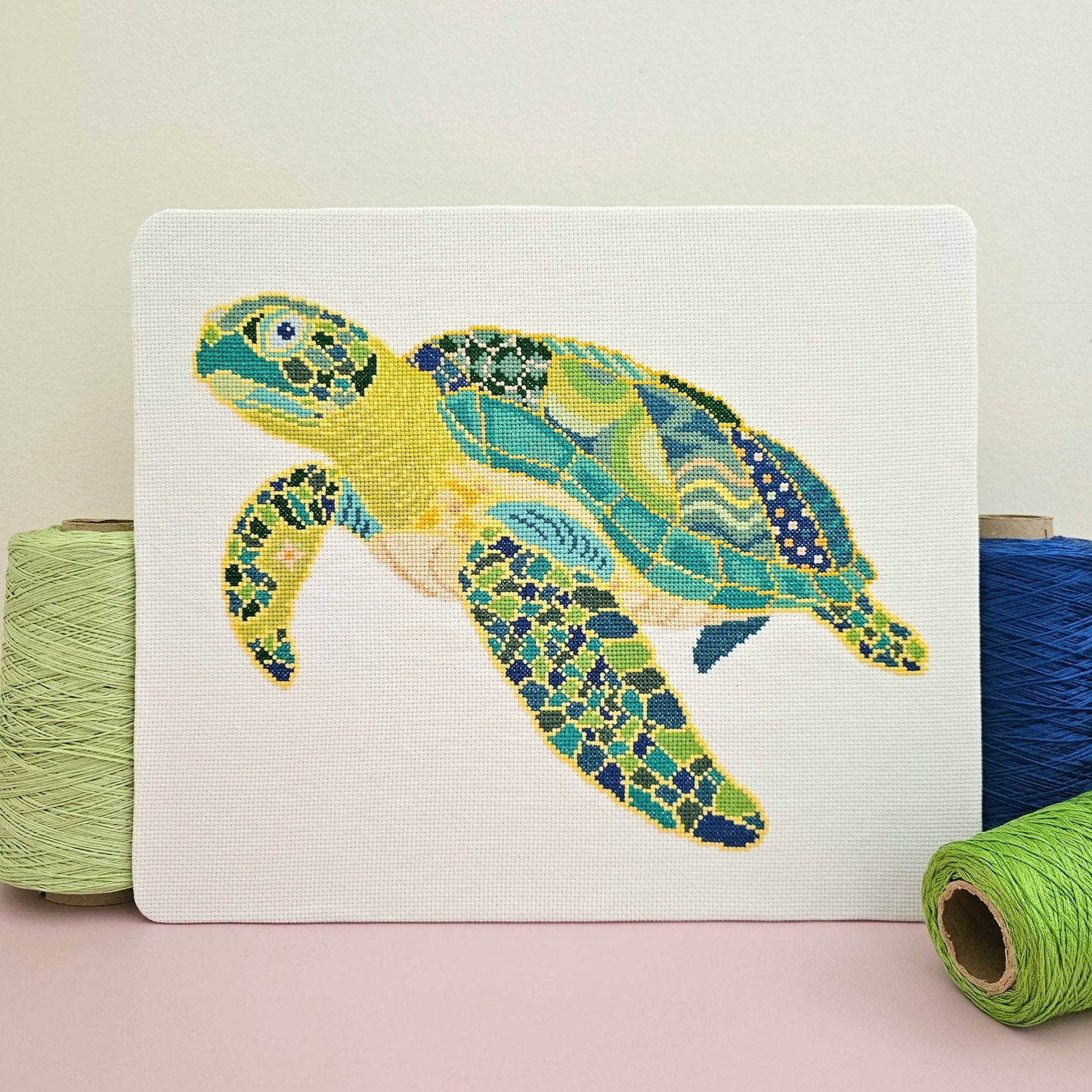 Mandala Sea Turtle Cross Stitch Chart