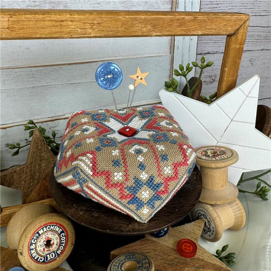 Red, White & Blue Biscornu