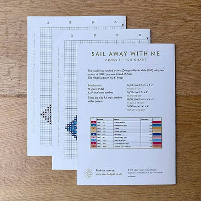 Sail Away With Me - Printed Chart