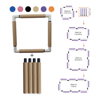 Nurge Embroidery Snap Frame 11.5"x11.5" (29cm x 29cm)