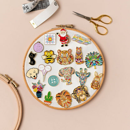 Mandala Sea Lion Magnetic Needle Minder for Embroidery
