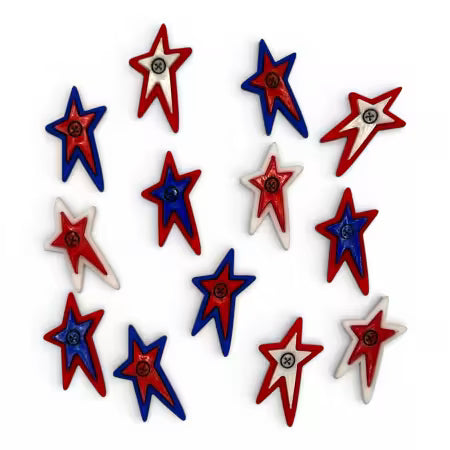Patriotic Collection - Shooting Stars buttons