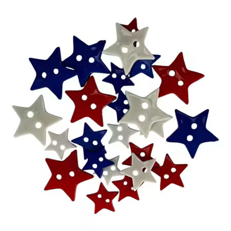 Patriotic Collection - All American Stars buttons