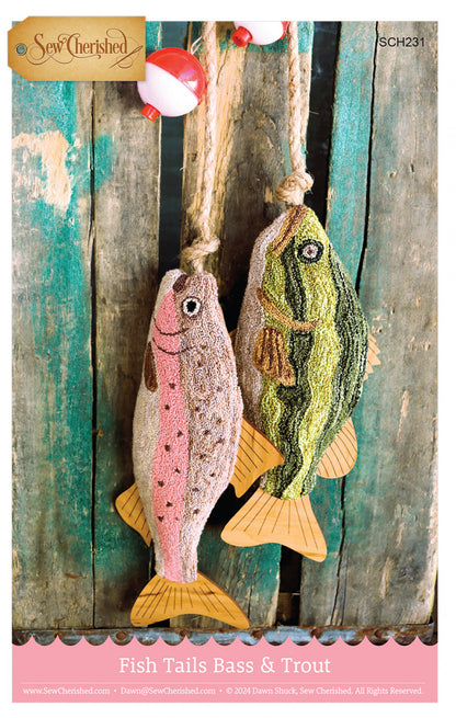 Fish Tails Punchneedle