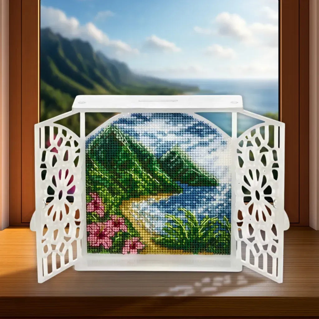 Tropical Shore - Cross Stitch Kit on Plastic