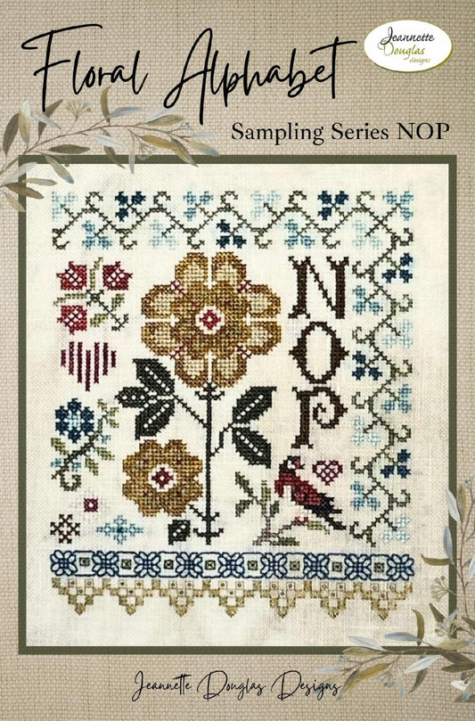 Floral Alphabet Sampling Series - NOP