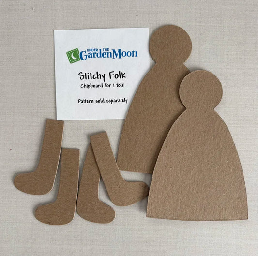 Stitchy Folk Chipboard Template