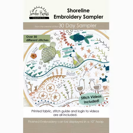 Shoreline Embroidery Sampler