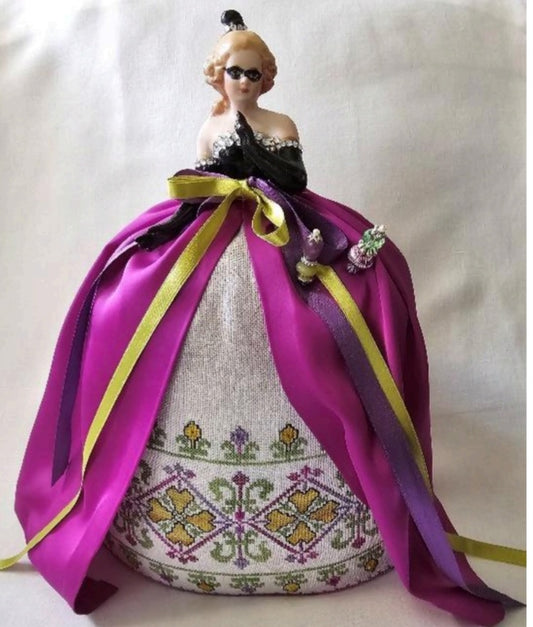 Louise - A Mardi Gras Pincushion Doll