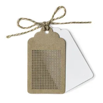 Cardboard tag for cross stitch