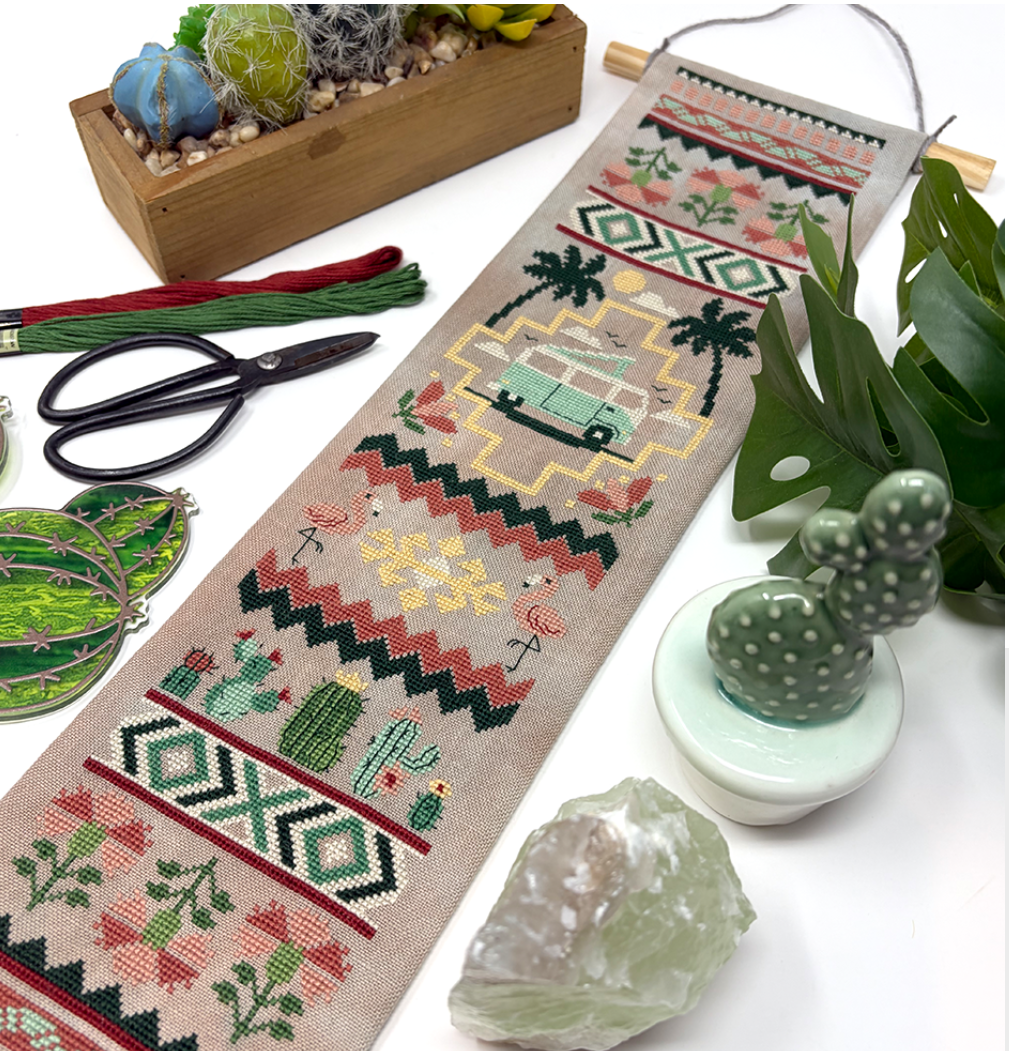 Cactus & Caravan Bell pull