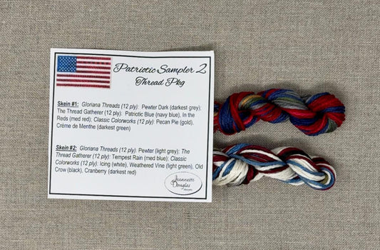 Patriotic Sampler 2 THREAD PACK