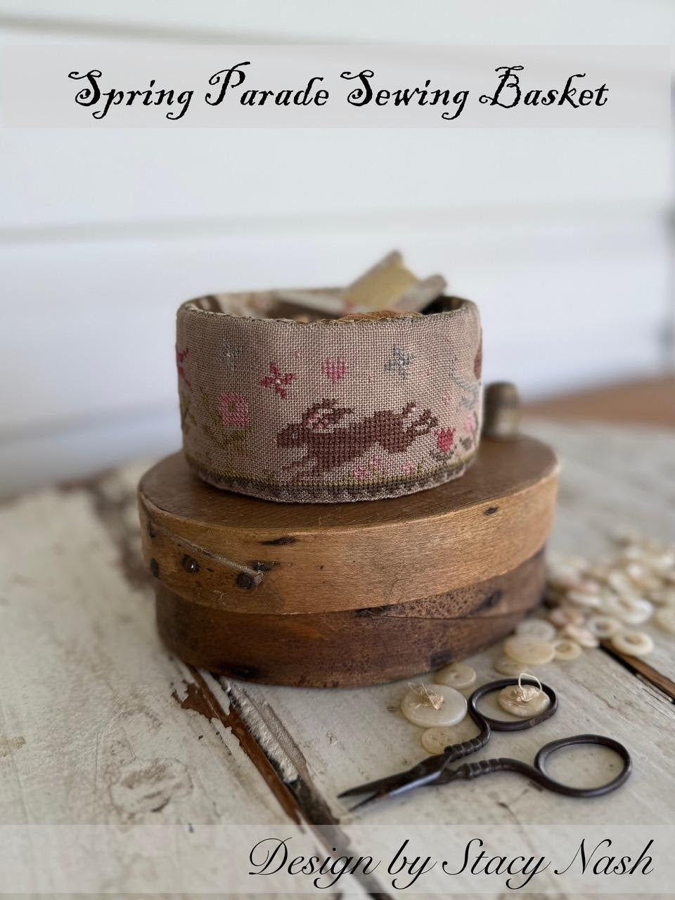 Spring Parade Sewing Basket