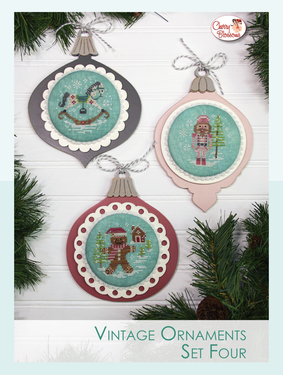 Vintage Ornaments Set Four